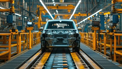 Inside the car factory: Witnessing the birth of automobiles.