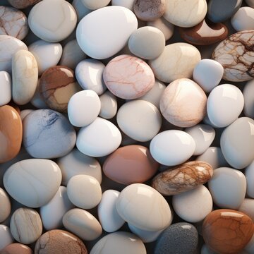 harmonic image of round pebble stones. 