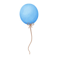 Balloons watercolor drawing