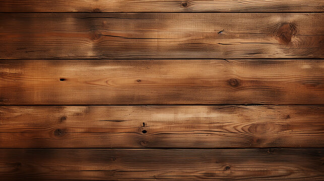 close up horizontal image of a wooden worn background Generative AI