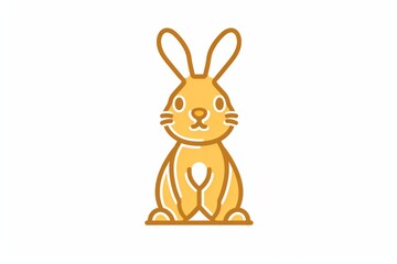 Fototapeta premium Happy Easter Eggs Basket Blossom. Bunny in flower easter coral decoration Garden. Cute hare 3d mild easter rabbit spring illustration. Holy week green card wallpaper Rose Sand