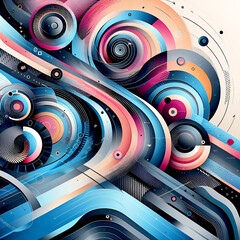 Modern various Stylish Abstract Background Design.Ai generated.