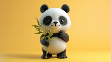 3d rendered illustration of a panda