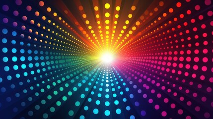 Abstract background with colorful rays of light. Vector illustration. 