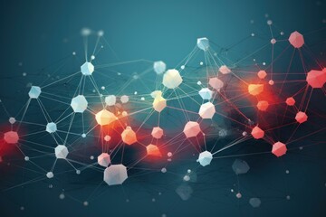 Dynamic Network connections. World global link. Generate Ai