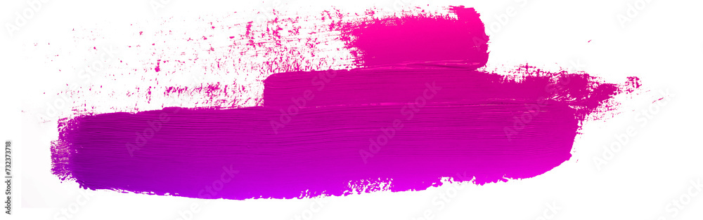 Wall mural puple stroke of paint texture isolated on transparent background - Wall murals