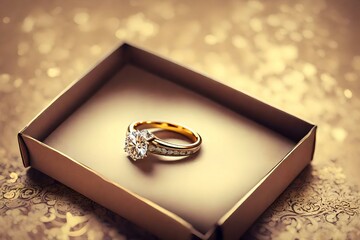 wedding ring in box