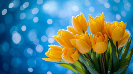 Obraz na płótnie Canvas Elegant Flora: Beautiful Flowers in Honor of International Women's Day. March 8. 