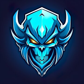 skull logo esport and gaming vector mascot design 