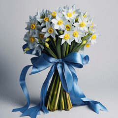 Bouquet of narcissus flowers