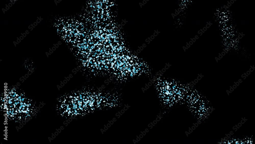 Poster abstract field particles. computer generated 3d render