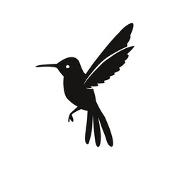 Obraz premium Hummingbird vector silhouette