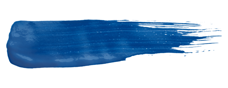 Shiny blue brush watercolor painting isolated on transparent background. watercolor png - Powered by Adobe