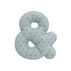 3D golden hearts pattern helium balloon 