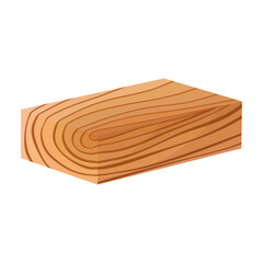 A set of wooden boards, the boards are stacked. Vector illustration