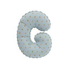 3D golden hearts pattern helium balloon letter G