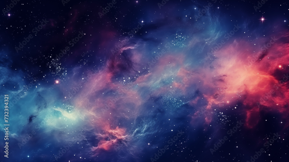 Wall mural abstract cosmos background. space dark background with fragment of our galaxy