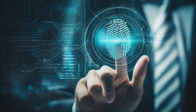 Future technology and cybernetics, fingerprint scanning biometric authentication