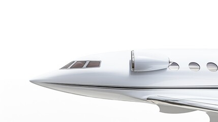 Private Jet on Reflective Surface