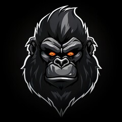 gorilla logo esport and gaming vector mascot design