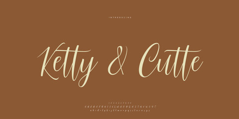 signature Font Calligraphy Logotype Script Brush Font Type Font lettering handwritten	
