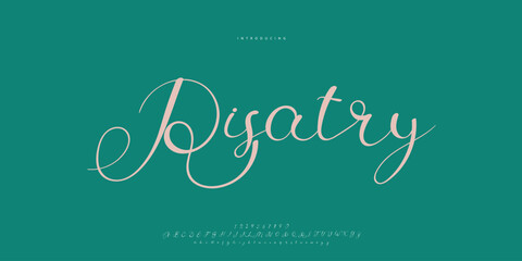 signature Font Calligraphy Logotype Script Brush Font Type Font lettering handwritten	
