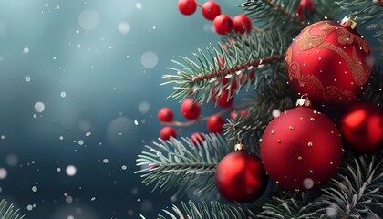 Obraz premium Christmas holidays background with Christmas holidays ornament