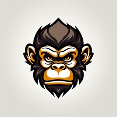 monkey logo esport and gaming vector mascot design
