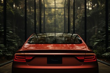 A mockup of the car's rear window generated AI