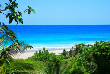 Indian Ocean, Island La Digue, Republic of Seychelles, Africa.