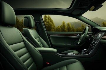 A mockup of the car's side window is generated AI