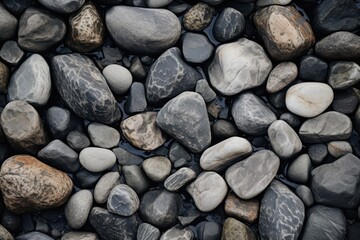 A close-up view of a bunch of rocks. This image can be used to depict nature, geology, or outdoor landscapes
