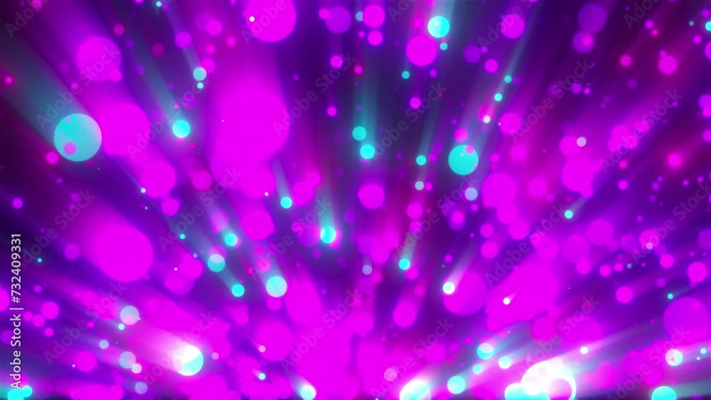 Poster abstract glowing particles with shine. computer generated 3d render