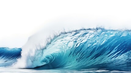 A powerful wave crashing in the vast ocean. Perfect for capturing the raw beauty and strength of nature.