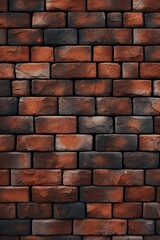 Obraz premium A detailed close up of a wall made entirely of bricks. This image can be used in various design projects or as a background texture