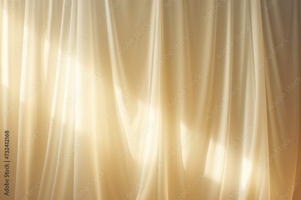 Poster A simple yet elegant image of a white curtain with a gentle light shining through. Perfect for adding a touch of brightness and serenity to any project