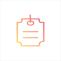 Obraz premium price tag icon vector stock illustration 