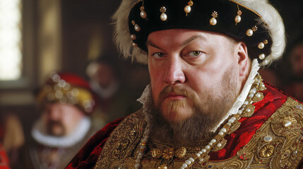 Fototapeta premium Portrait of Henry VIII Tudor, King of England in sixteenth century.