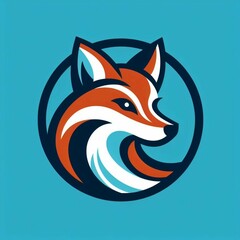 Obraz premium Vector fox design flat logo