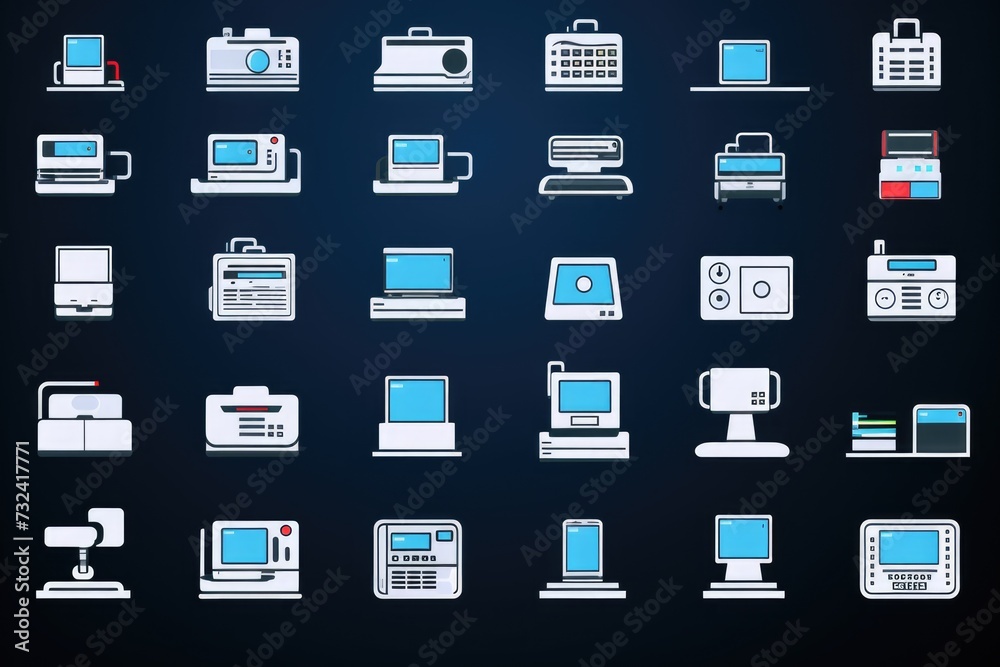 Poster various electronic devices are showcased in this image, offering a wide selection of technology opti
