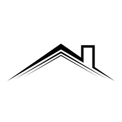 Roofing materials for roof, house roof design logo,
