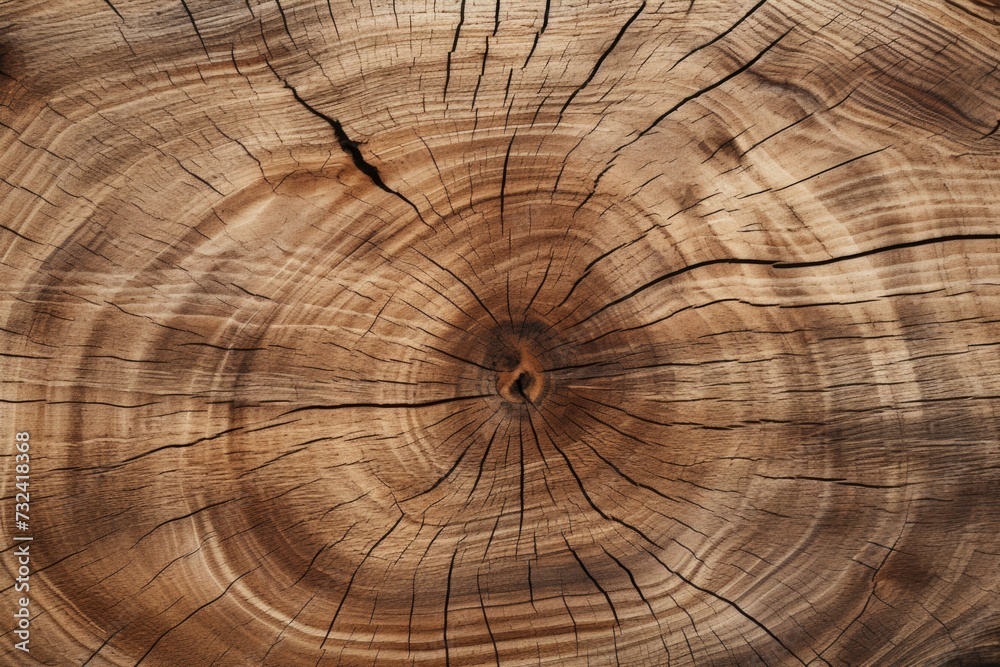 Aufkleber a detailed close-up of a piece of wood. can be used as a background or texture for design projects