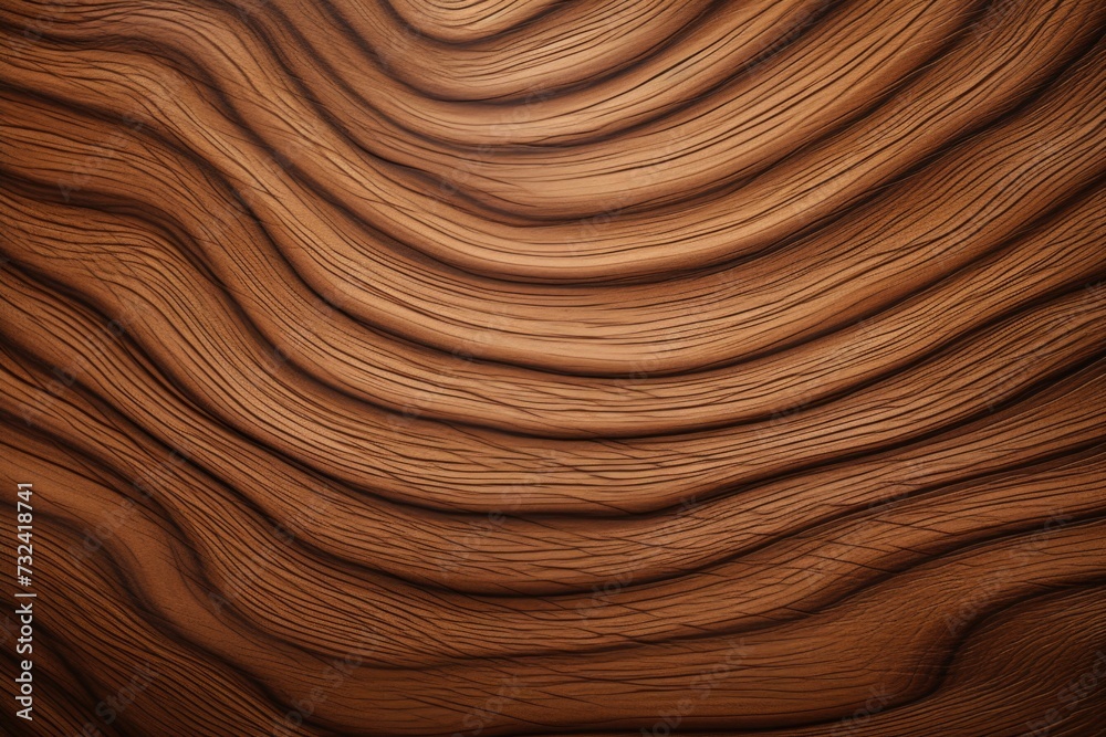 Poster A detailed close up of a wooden surface with wavy lines. Can be used as a background or texture for various design projects