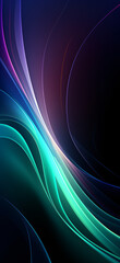 Obraz premium Surrealism background with red,green,purple,blue and white curve line neon effect. Phone wallpaper