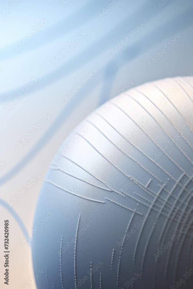 Aufkleber A close-up photograph of a ball resting on a table. This versatile image can be used in various contexts