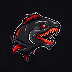 shark logo esport and gaming vector mascot design