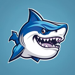 shark logo esport and gaming vector mascot design