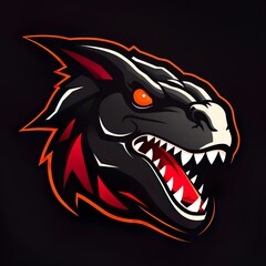 dragon logo esport and gaming vector mascot design