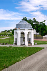 Obraz premium The area around the Cathedral in Aglona in Latvia.