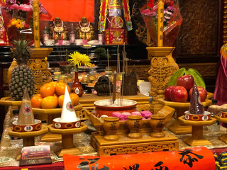 Taiwan Mazu Temple prays for blessings and burns incense